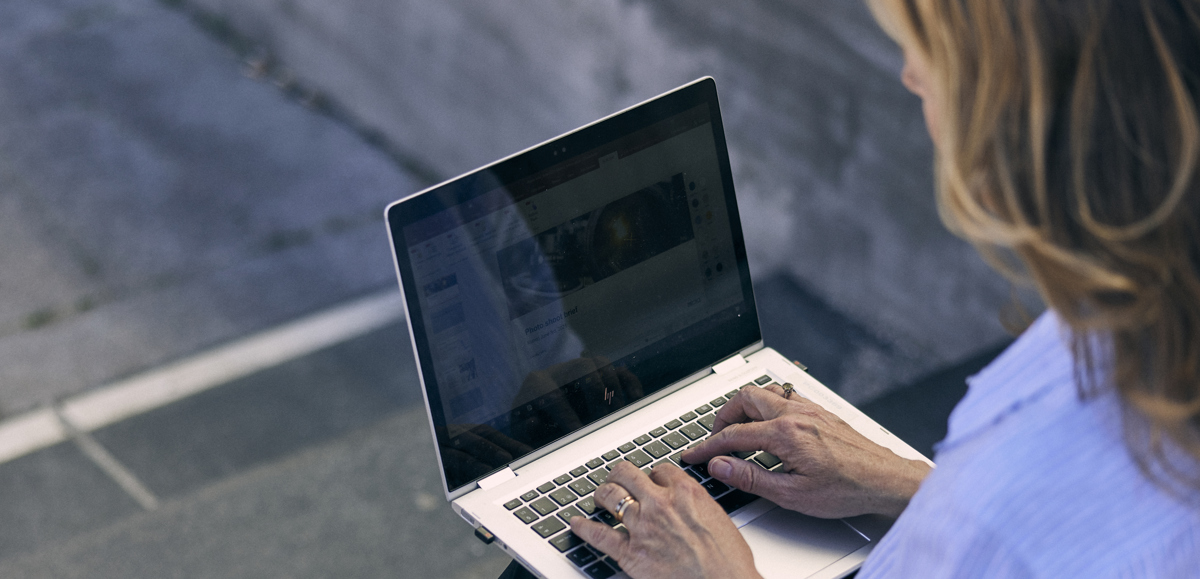 Camilla working outside