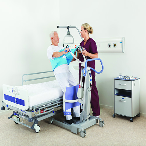 Standing and raising Arjo